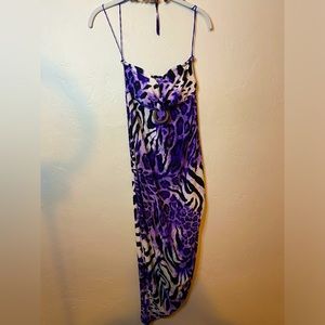 Purple cheetah dress